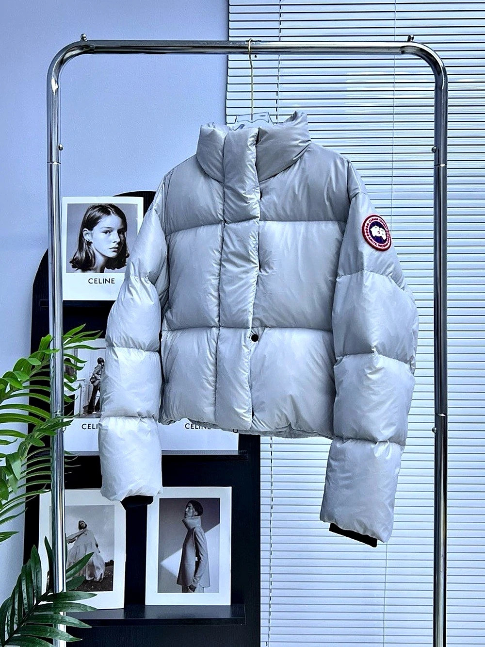 Canada Goose Cypress Cropped Puffer Jacket White Small